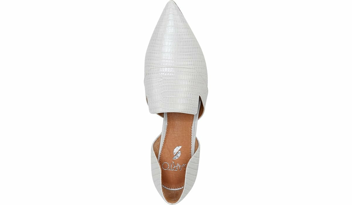 Franco Sarto Sarto Toby D'Orsay Flat Putty Snake Print Leather