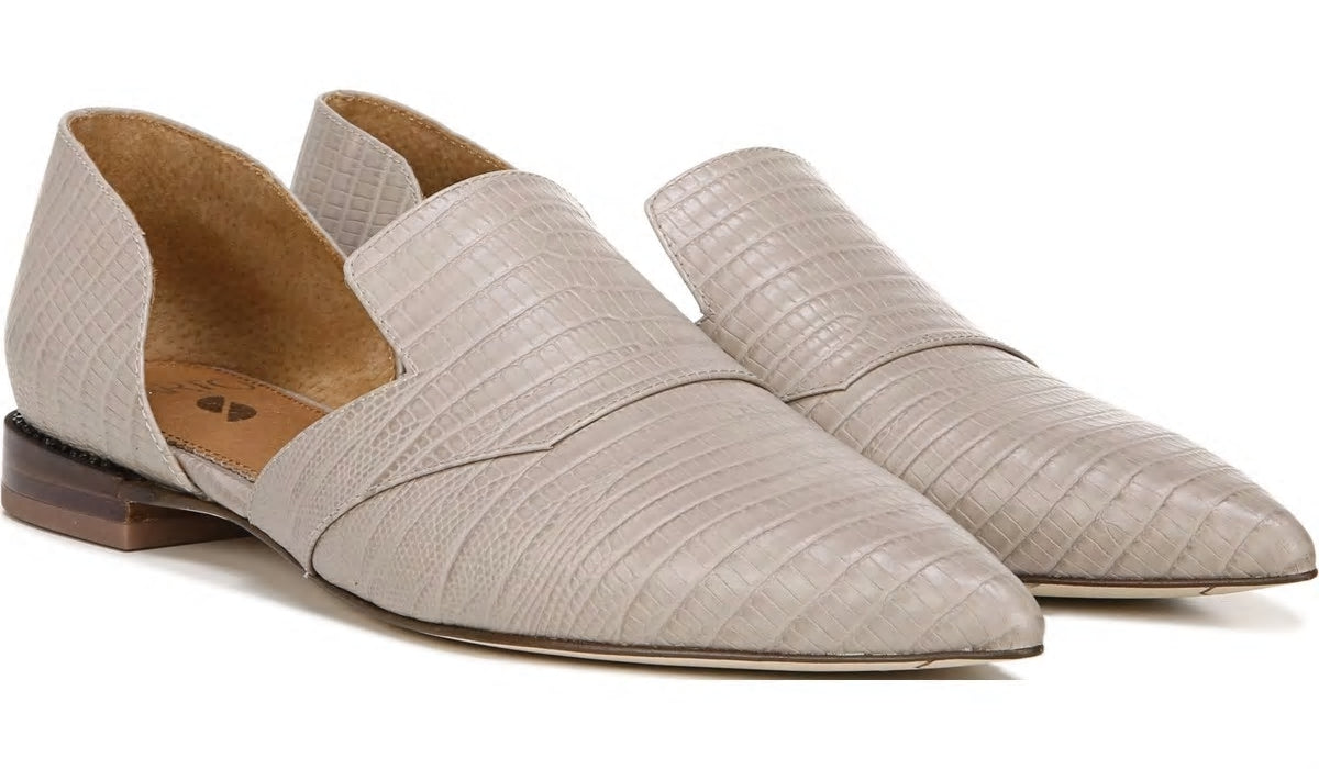 Franco Sarto Sarto Toby D'Orsay Flat Taupe Snake Print Leather