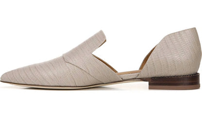 Franco Sarto Sarto Toby D'Orsay Flat Taupe Snake Print Leather