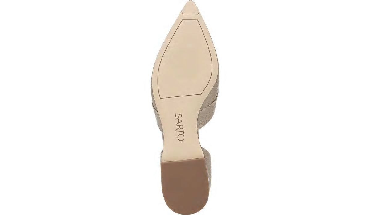 Franco Sarto Sarto Toby D'Orsay Flat Taupe Snake Print Leather