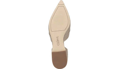 Franco Sarto Sarto Toby D'Orsay Flat Taupe Snake Print Leather