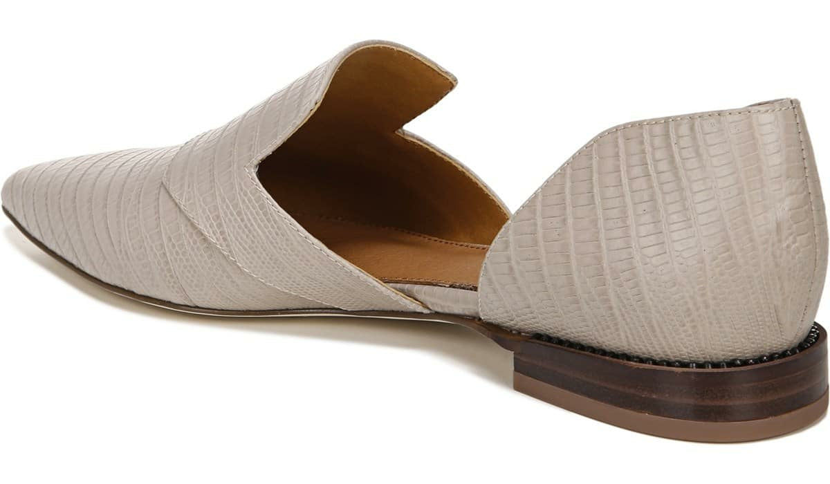 Franco Sarto Sarto Toby D'Orsay Flat Taupe Snake Print Leather
