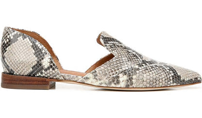 Franco Sarto Sarto Toby D'Orsay Flat Roccia Snake Print Leather