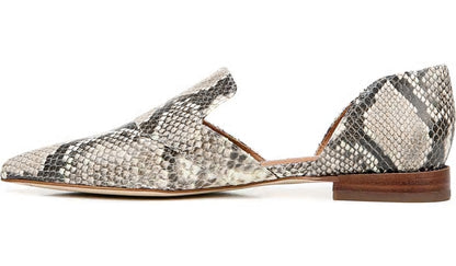 Franco Sarto Sarto Toby D'Orsay Flat Roccia Snake Print Leather