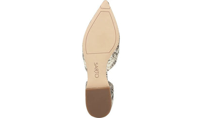 Franco Sarto Sarto Toby D'Orsay Flat Roccia Snake Print Leather