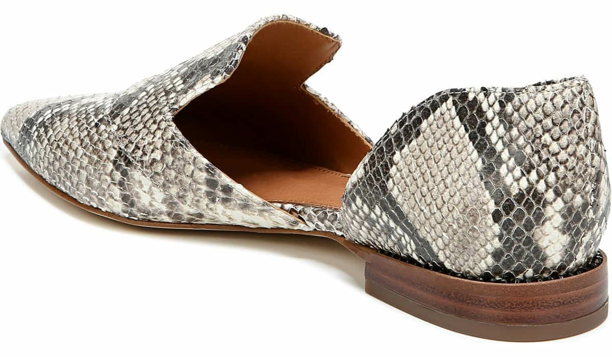 Franco Sarto Sarto Toby D'Orsay Flat Roccia Snake Print Leather