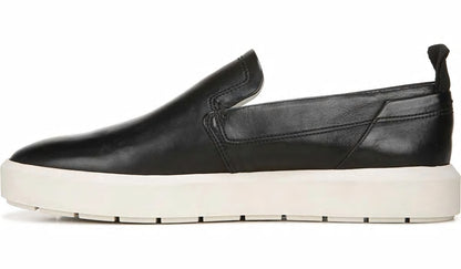 Franco Sarto Sarto Prato Slip On Platform Sneaker Black Leather