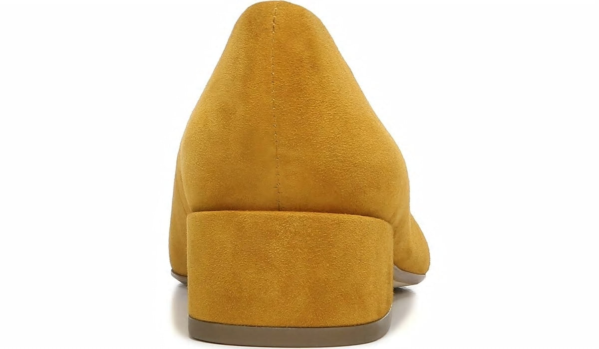 Franco Sarto Sarto Modena Block Heel Pump Ochre Leather