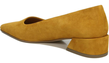 Franco Sarto Sarto Modena Block Heel Pump Ochre Leather
