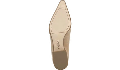 Franco Sarto Sarto Modena Block Heel Pump Nude Leather