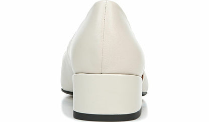 Franco Sarto Sarto Monana Block Heel Pump Bone Leather