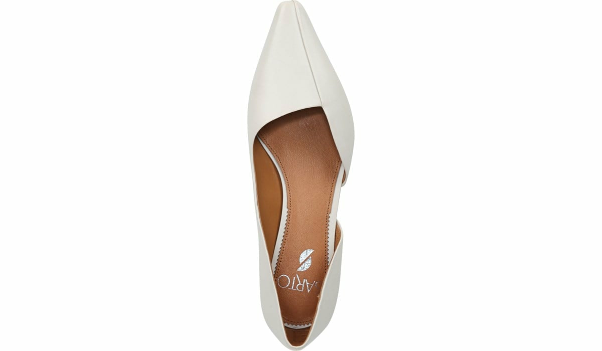 Franco Sarto Sarto Monana Block Heel Pump Bone Leather