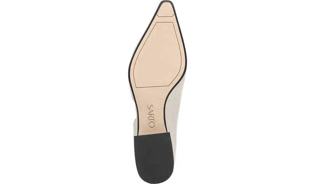 Franco Sarto Sarto Monana Block Heel Pump Bone Leather