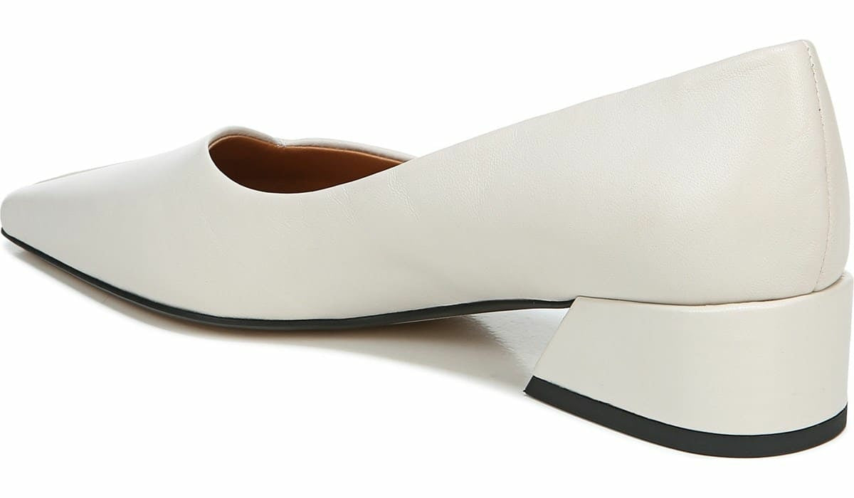 Franco Sarto Sarto Monana Block Heel Pump Bone Leather