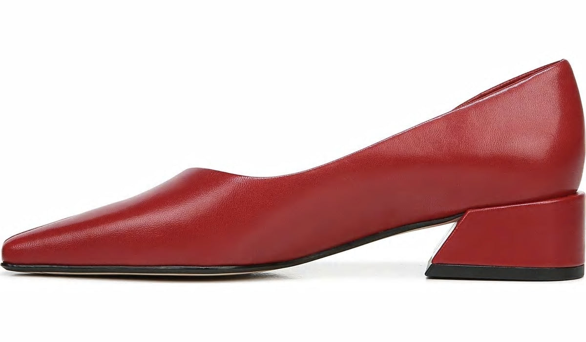 Franco Sarto Sarto Monana Block Heel Pump Campari Leather
