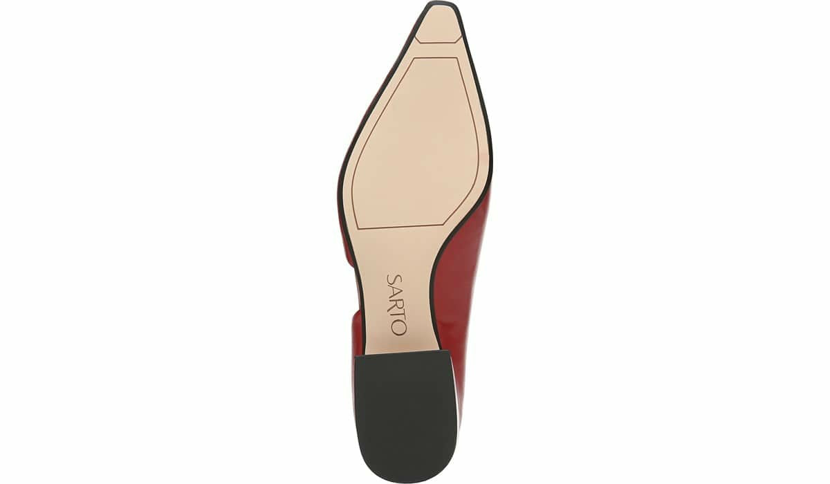 Franco Sarto Sarto Monana Block Heel Pump Campari Leather