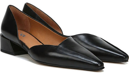 Franco Sarto Sarto Monana Block Heel Pump Black Leather