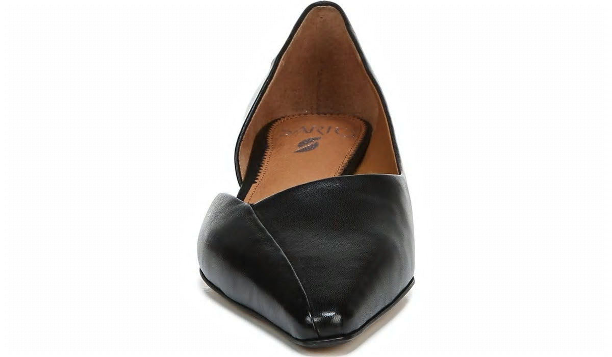 Franco Sarto Sarto Monana Block Heel Pump Black Leather