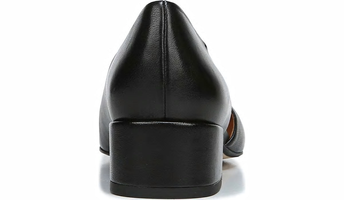 Franco Sarto Sarto Monana Block Heel Pump Black Leather