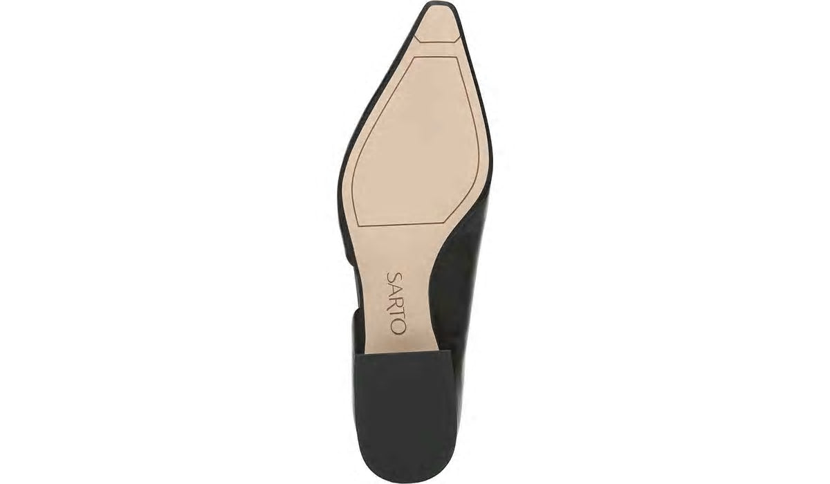 Franco Sarto Sarto Monana Block Heel Pump Black Leather
