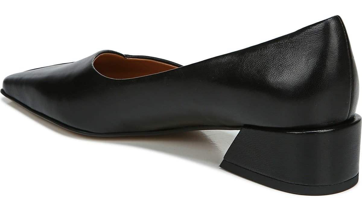 Franco Sarto Sarto Monana Block Heel Pump Black Leather