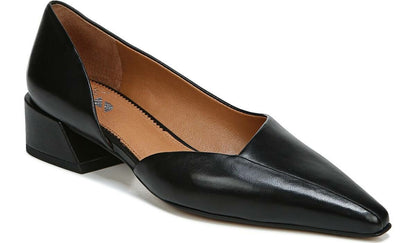 Franco Sarto Sarto Monana Block Heel Pump Black Leather