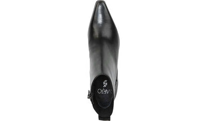 Franco Sarto Sarto Brynn Block Heel Bootie Black Leather