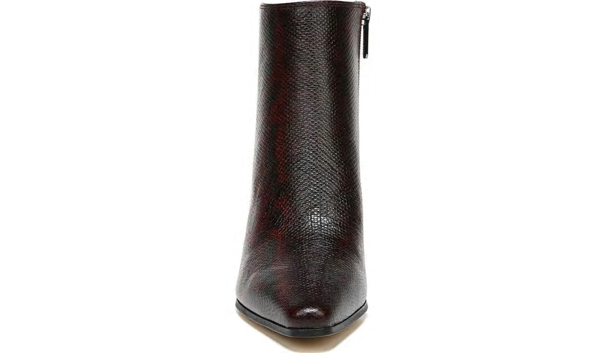 Franco Sarto Sarto Brynn Block Heel Bootie Bordeaux Leather
