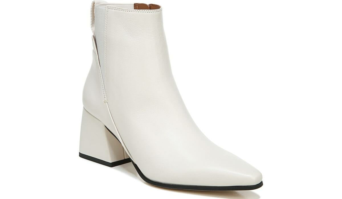 Franco Sarto Sarto Brynn Block Heel Bootie Putty Leather