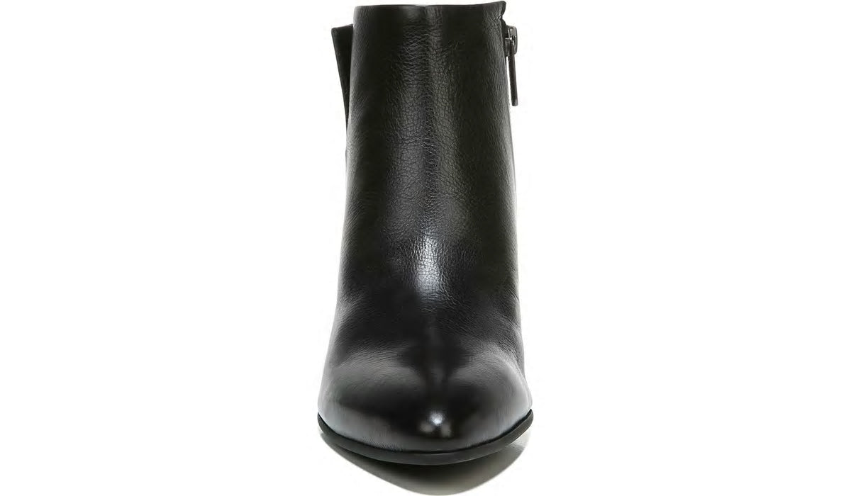 Franco Sarto Sarto Kinga Block Heel Bootie Black Leather