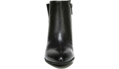 Franco Sarto Sarto Kinga Block Heel Bootie Black Leather