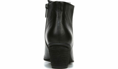 Franco Sarto Sarto Kinga Block Heel Bootie Black Leather