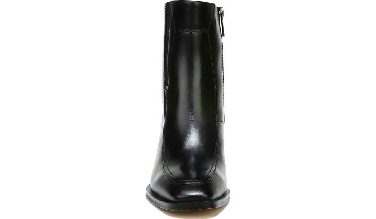 Franco Sarto Sarto Romana Block Heel Bootie Black Leather