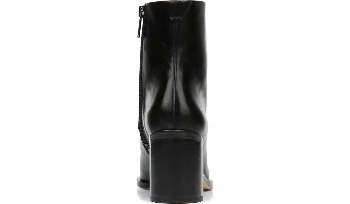 Franco Sarto Sarto Romana Block Heel Bootie Black Leather