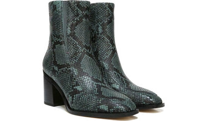 Franco Sarto Sarto Romana Block Heel Bootie Teal Leather