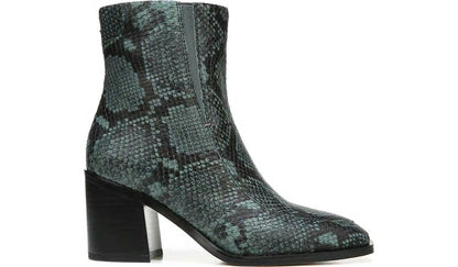 Franco Sarto Sarto Romana Block Heel Bootie Teal Leather