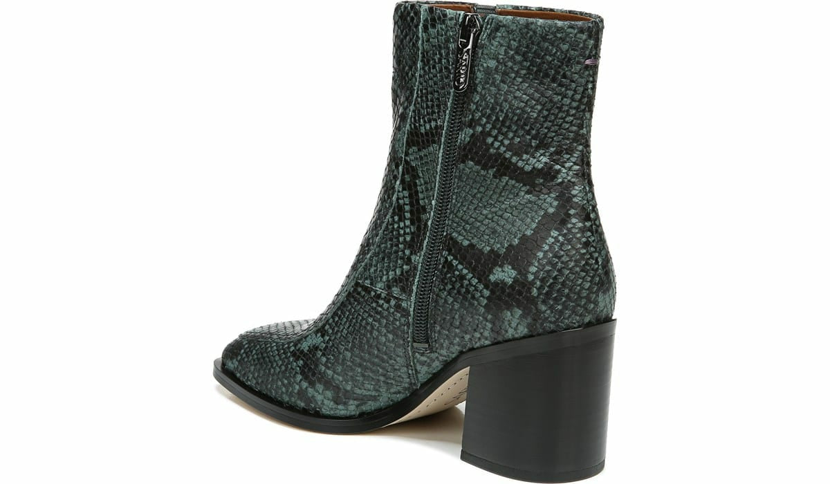 Franco Sarto Sarto Romana Block Heel Bootie Teal Leather