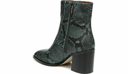Franco Sarto Sarto Romana Block Heel Bootie Teal Leather