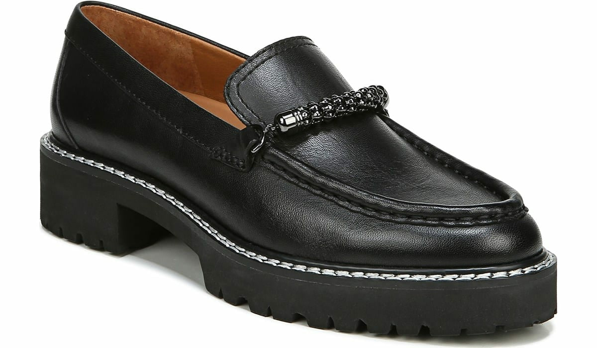 Franco Sarto Sarto Domina Loafer Black Leather