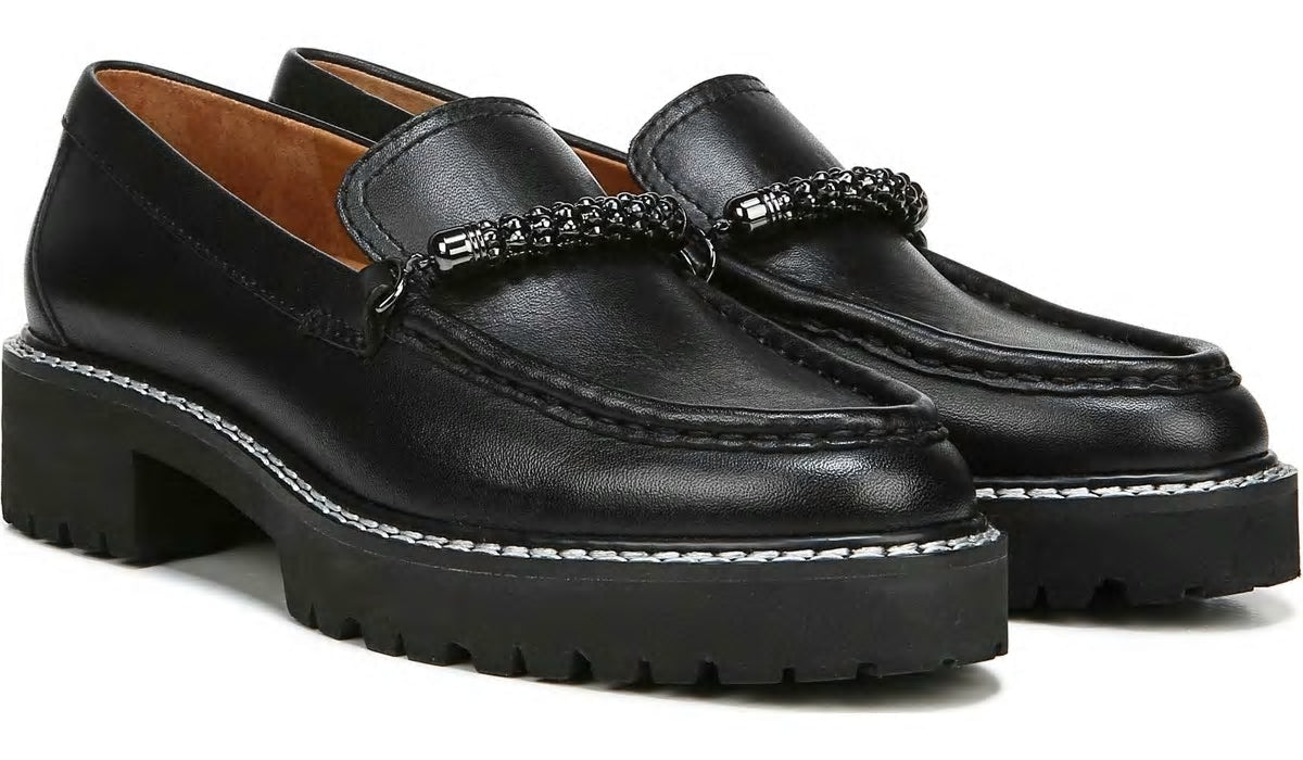 Franco Sarto Sarto Domina Loafer Black Leather