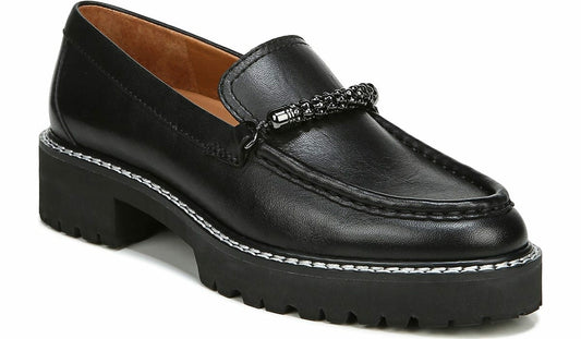Franco Sarto Sarto Domina Loafer Black Leather