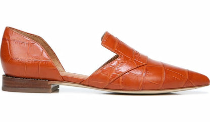 Franco Sarto Sarto Toby D'Orsay Flat Dark Orange Leather