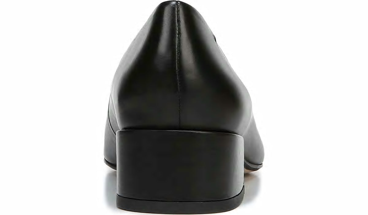 Franco Sarto Sarto Modena Block Heel Pump Black Leather