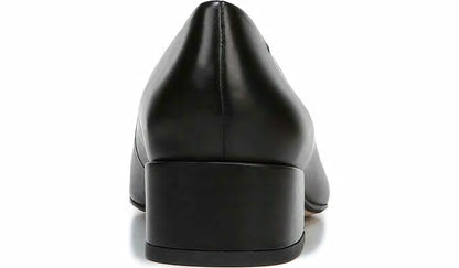 Franco Sarto Sarto Modena Block Heel Pump Black Leather