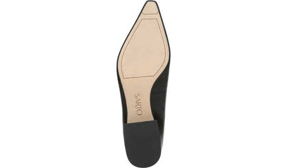 Franco Sarto Sarto Modena Block Heel Pump Black Leather