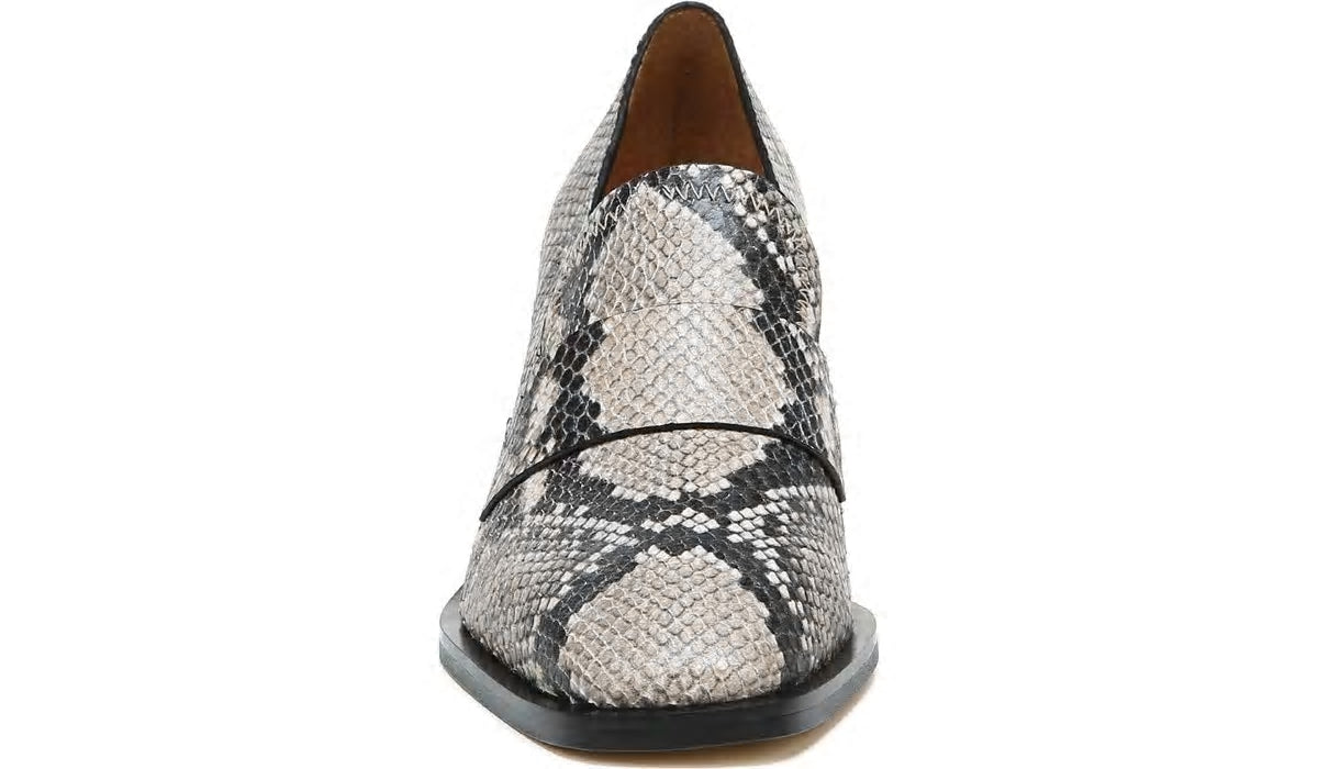 Franco Sarto Sarto Renato Block Heel Pump Roccia Snake Print Leather