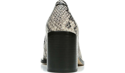 Franco Sarto Sarto Renato Block Heel Pump Roccia Snake Print Leather