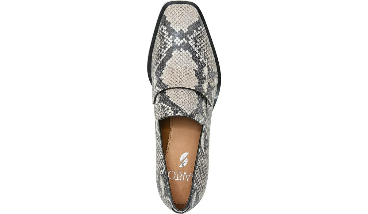 Franco Sarto Sarto Renato Block Heel Pump Roccia Snake Print Leather
