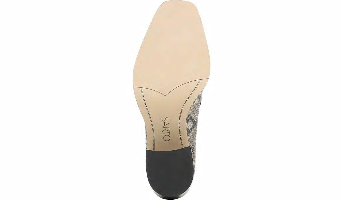 Franco Sarto Sarto Renato Block Heel Pump Roccia Snake Print Leather