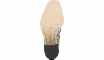 Franco Sarto Sarto Renato Block Heel Pump Roccia Snake Print Leather